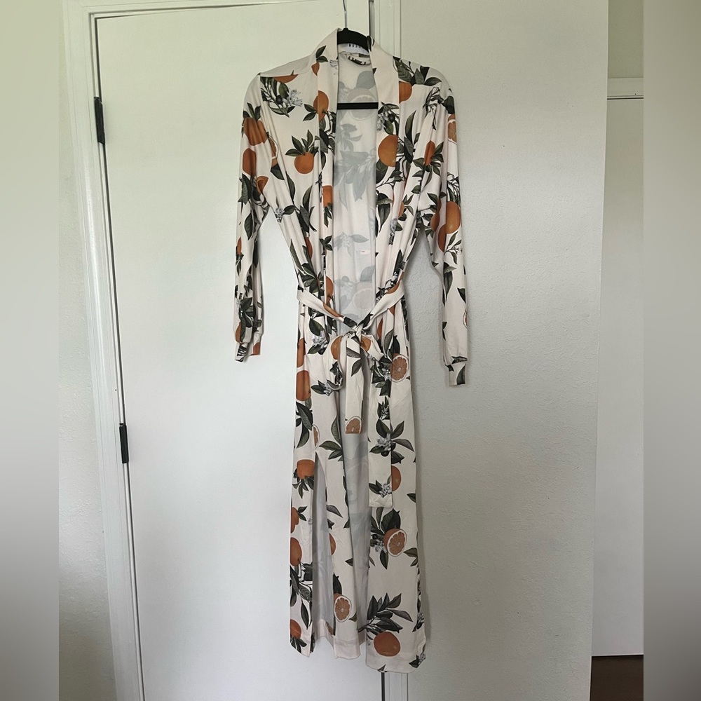 Skyler banded long robe MASONgrey
